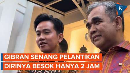 Hadiri Gladi Bersih Pelantikannya, Gibran Senang Konsep Acaranya Sederhana