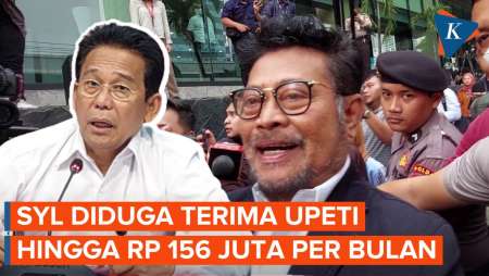 Syahrul Yasin Limpo Diduga Terima Upeti Rp 62 Juta sampai Rp 156 Juta Per Bulan