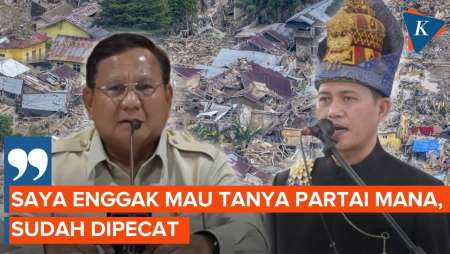 Soal Bupati Aceh Selatan, Prabowo: Enggak Mau Tanya Partai Mana, Sudah Dipecat