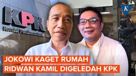 Jokowi Tak Menyangka Rumah Ridwan Kamil Digeledah KPK