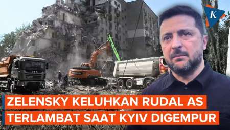Kyiv Dibombardir 11 Jam, Zelensky Keluhkan Rudal AS Terlambat