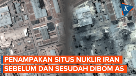Penampakan Situs Nuklir Iran Sebelum dan Sesudah Dibom Amerika