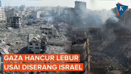 Penampakan Kota Gaza Terkini, Tampak seperti Kota Mati