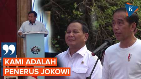 Prabowo Blak-blakan Didukung Penuh Jokowi, Sebut Jadi Penerus