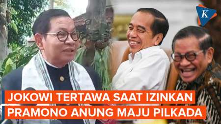 Jokowi Tertawa Terbahak-bahak Saat Izinkan Pramono Anung Maju Pilkada Jakarta