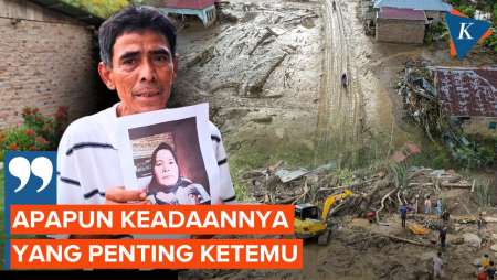 Bermodal Selembar Foto, Abdul Gani Cari Sang Istri Usai Banjir Sumatera Barat