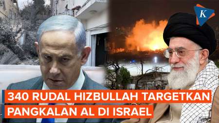 Hizbullah Luncurkan 340 Rudal Targetkan Pangkalan AL Ashdod di Israel Selatan