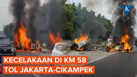 Kecelakaan di Tol Jakarta-Cikampek di KM 58, Ada Korban Tewas