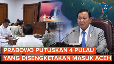 Prabowo Tegas Putuskan 4 Pulau yang Disengketakan Masuk Wilayah Aceh!