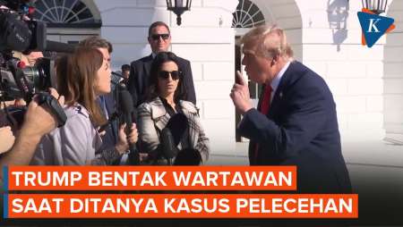 Trump Naik Darah Saat Ditanya soal Kasus Pelecehan Seksual