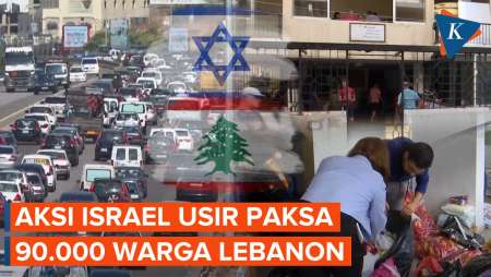 Aksi Israel di Lebanon Paksa 90.000 Warga Mengungsi