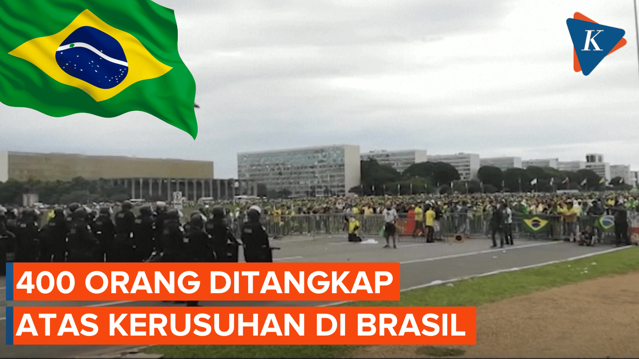 Rusuh di Gedung Kongres hingga Istana Kepresidenan Brasilia, 400 Orang Ditangkap