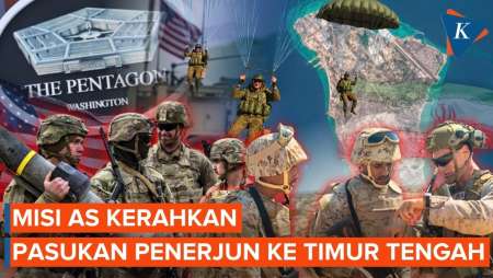 Pentagon Kirim 3.000 Tentara Terjun Payung Ke Timur Tengah, Ini Misi AS!