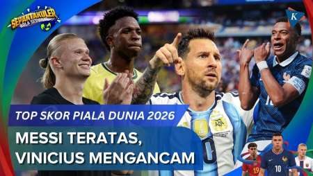 Daftar Top Skor Piala Dunia 2026: Messi Teratas, Vinicius Jr Panaskan Persaingan