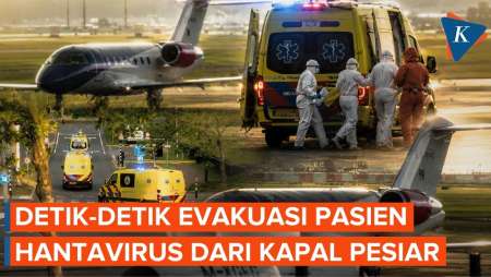 Momen Evakuasi Pasien Hantavirus Dari Kapal Pesiar MV Hondius
