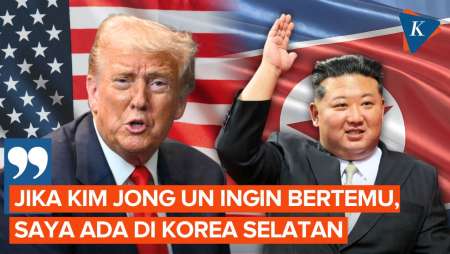 Trump Buka Peluang Bertemu Kim Jong Un, Siap Perpanjang Jadwal Tur Asia