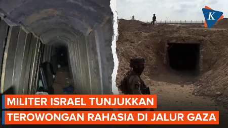 Militer Israel Tunjukkan Terowongan di Jalur Gaza