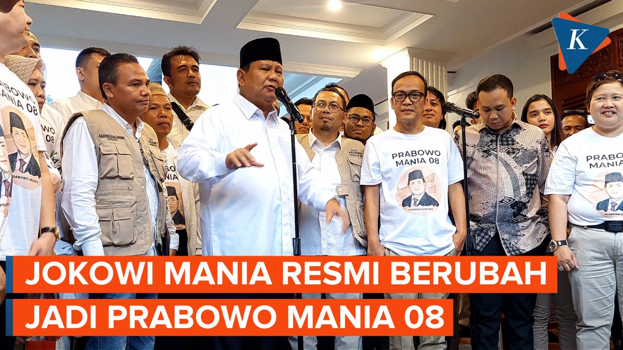 [FULL] Tanggapan Prabowo Subianto Usai Disambangi Relawan Jokowi Mania