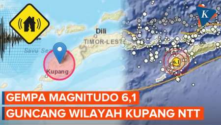 Gempa 31 Agustus 2023 Kekuatan M 6,1 Guncang Kupang, NTT