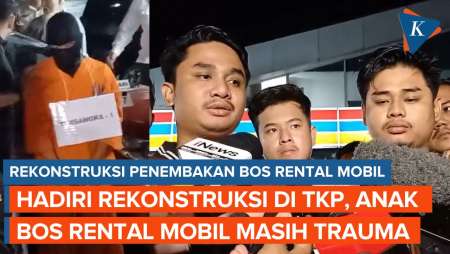 Hadiri Rekonstruksi Penembakan, Anak Bos Rental Mobil Masih Trauma