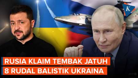 Perang Senjata Jarak Jauh Berlanjut, Rusia Tembak Jatuh 8 Rudal Balistik Ukraina