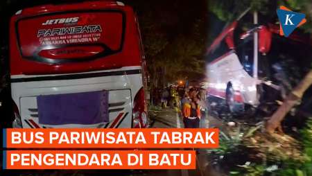 Kecelakaan Kota Batu: Bus Pariwisata Tabrak Pengendara, 4 Orang Tewas