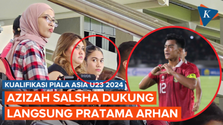 Azizah Salsha, Istri Pratama Arhan Tonton Langsung Timnas U23 Indonesia Vs China Taipei