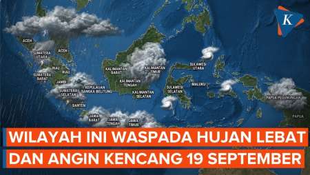 BMKG Peringatkan Hujan Lebat & Angin Kencang Besok 19 September 2026