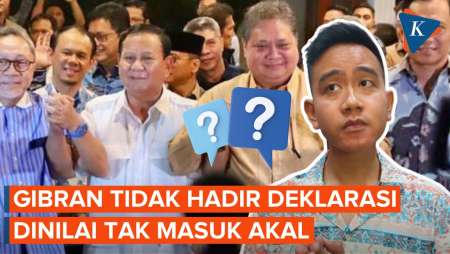 Gibran Tak Ikut Deklarasi Bacawapres Prabowo Dinilai Tak Masuk Akal