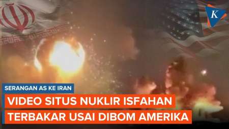 Video Detik-detik AS Bom Situs Nuklir Iran Di Isfahan!