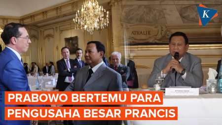 Momen Prabowo Bertemu dengan Pengusaha-pengusaha Prancis