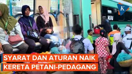 Resmi Beroperasi, Ini Syarat Naik Kereta Petani-Pedagang Dan Aturan Bawa Barangnya
