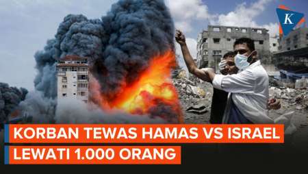 Korban Tewas Konflik Hamas dan Israel Mencapai 1.100 Orang