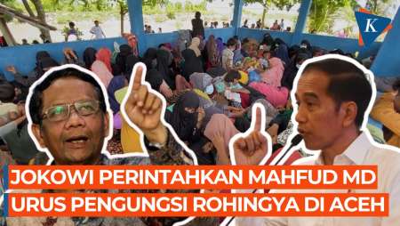 Jokowi Minta Mahfud MD Urus Rohingya di Aceh