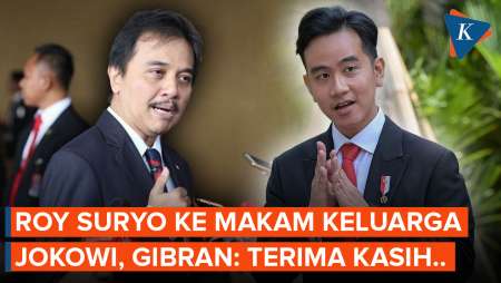 Respons Gibran soal Kunjungan Roy Suryo-Dokter Tifa ke Makam Keluarganya