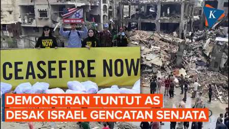 Demo Warga AS Minta Biden Serukan Gencatan Senjata Israel