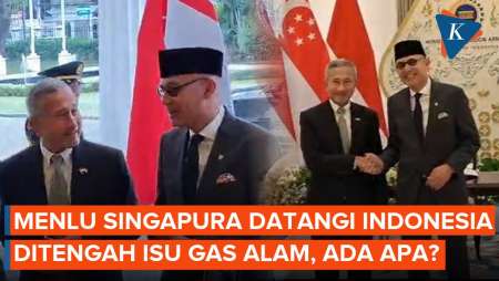 Menlu Singapura Temui Menlu RI Di Tengah Pengurangan Ekspor Gas Alam