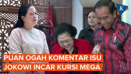 Ditanya Isu Jokowi Ingin Rebut Kursi Ketum PDI-P, Puan Geleng-geleng Kepala