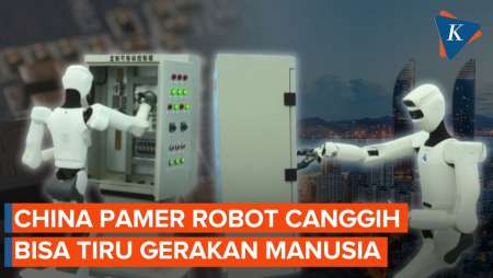 Perusahaan Listrik China Pamer Robot Yang Dilatih Tiru Gerakan Manusia