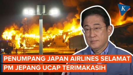 Penumpang Pesawat Japan Airlines yang Terbakar Selamat, PM Jepang Ucapkan Terima Kasih