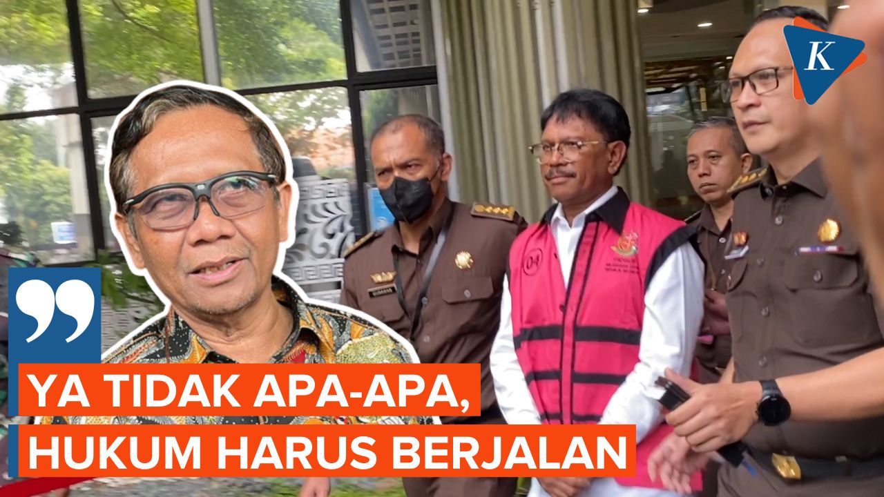 Mahfud MD Tegaskan Proses Hukum Johnny G Plate Harus Berjalan