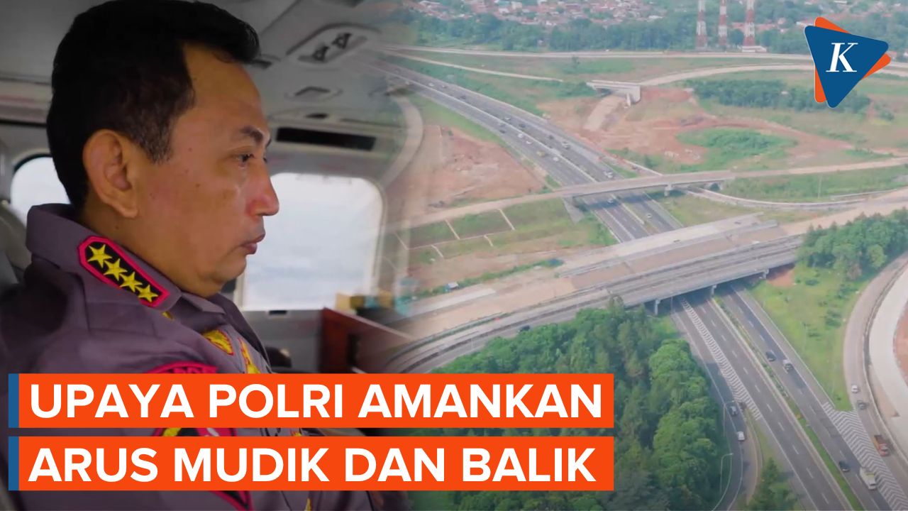 Kapolri Pantau Lalu Lintas Arus Mudik 2023 Dari Udara