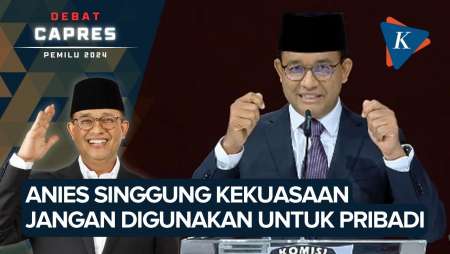 Buka Debat Capres, Anies Singgung Kekuasaan Jangan Dipakai untuk Kepentingan Pribadi 