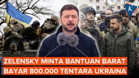 Zelensky Minta Bantuan, Akui Tak Mampu Biayai 800.000 Tentara Uraina