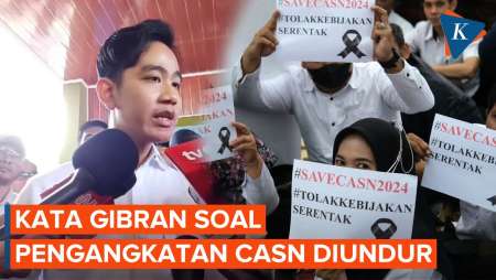 Pengangkatan CASN Diundur, Gibran: Sudah Ada Solusi, Tunggu Saja