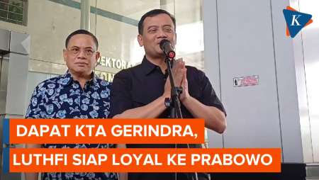 Dapat KTA Gerindra, Ahmad Luthfi: Prinsipnya Loyal ke Pak Prabowo