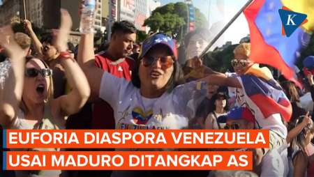 Warga Venezuela Di Luar Negeri Rayakan Penangkapan Maduro Oleh AS