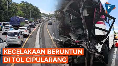 Kecelakaan Beruntun 6 Kendaraan di Km 97 Tol Cipularang