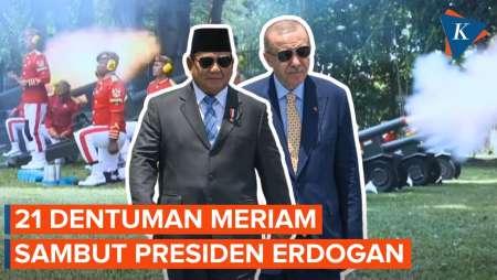 Kedatangan Erdogan di Istana Bogor Disambut 21 Dentuman Meriam