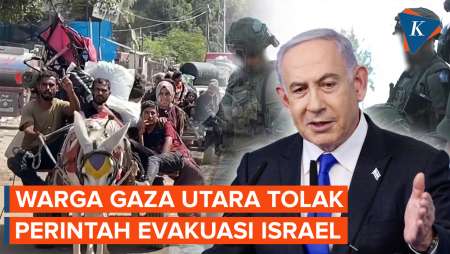 Warga Palestina Tolak Evakuasi Israel 